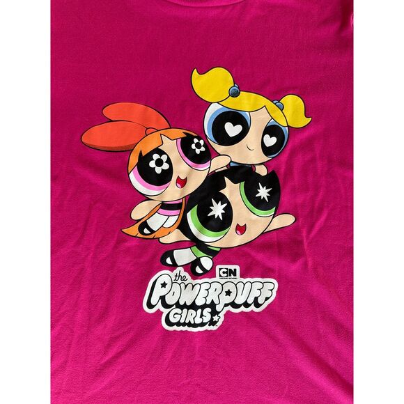 The Powerpuff Girls Hot Pink Short Sleeve Shirt Graphic Tee size Medium - Picture 4 of 4